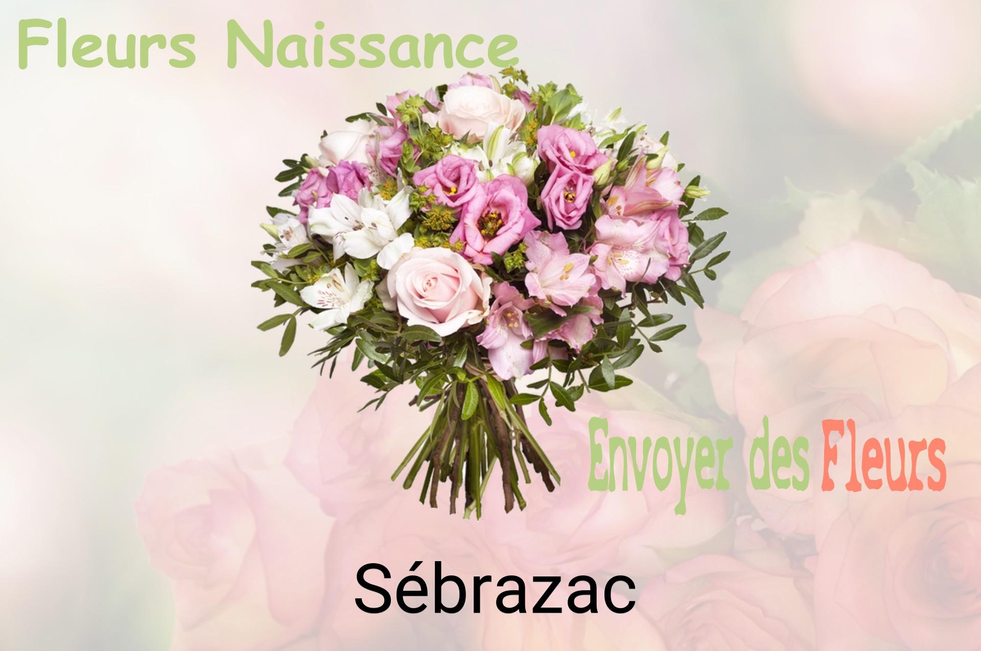 Bouquet de fleurs de naissance livré à Sébrazac